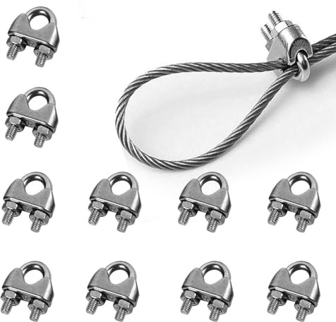 10pcs wire rope cable clip clamps m3,steel u bolt saddle fastener,wire rope grips,wire tensioner,cable clamp for wire rope,rigging fasteners,tension wire rope clamps,bolt cable clamp,wire tensioner