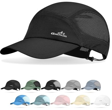 GXCROR Performance Baseball Cap for Men & Women - UPF 50+ Running Hat, Lightweight Quick-Dry Sports Hat for Golf, Hiking, Gym