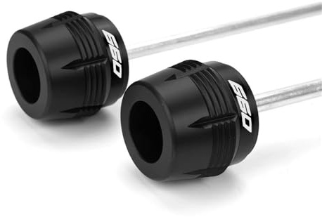 Sturzpads Für Motorrad-Vorder- Und Hinterradachse, Für Aprilia RS 660, RS660, Tuono, Factory (2021–2025) Rahmen Schieber Protektoren(Schwarz,Vorne+hinten)