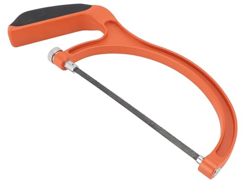 Walfront Kleine Handsäge für die Holzbearbeitung, Leichtes Aluminium, Mini-Bügelsäge mit 5 Klingen Zum Schneiden von Holz, Kunststoff und Metall, Ideal für Handwerk und -Projekte