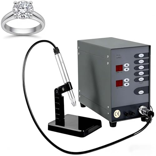 SIEEOUR Saldatrice Ad A-rco Ad Argon Pulsato 100w,Saldatore Gioielli Semi-Automatico,Saldatrice A Punti 60hz,Kit Macchina Saldatore A Punti Gioielli Per Saldatura Senza Saldatura Braccialetti