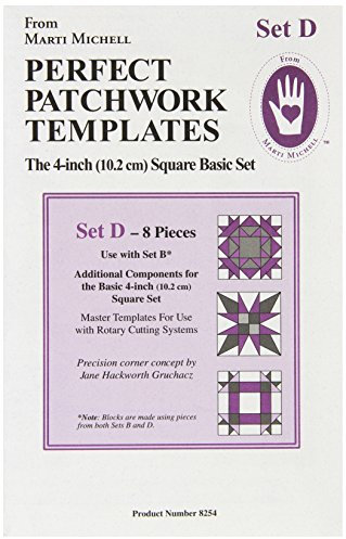 Marti Michell perfekt Patchwork Vorlage Bonus ergänzen Set D, 8 Stück
