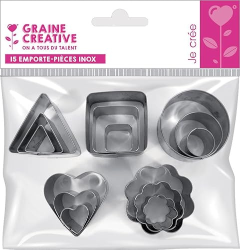 Generic Emporte Pièces en Métal, pour Pâte Fimo - Sachet De 15