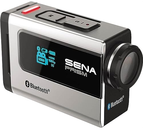 Sena Prism. Bluetooth Action Camera. Motorcycle Pack