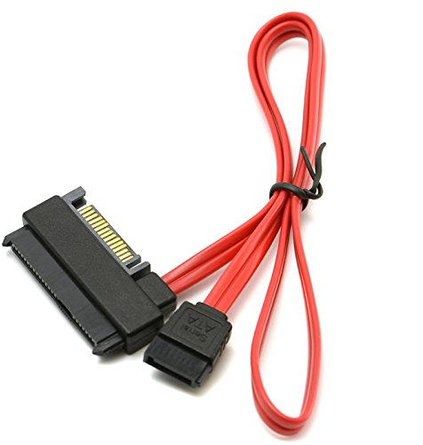 Goliton® SFF-8482 SAS a SATA Cable SAS Disco Rigido collegato alla Scheda madre SATA Adattatore Porta di alimentazione cavo 15 Pin - Nero