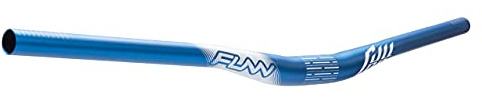 Funn Full On Riser Lenker, Klemme 31.8mm, Breite 785mm, Rise 15mm (Blau) | AL6061 dreifach konifiziert, wenig Backsweep, sandgestrahlt eloxiert, für Trail, Enduro, MTB, BMX und Straße