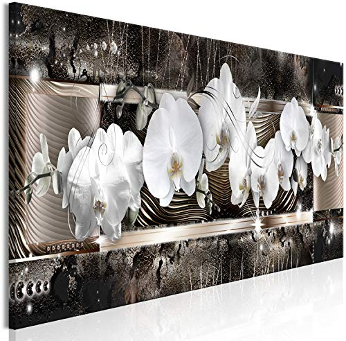 murando - Leinwandbild Blumen Ornament Textur, 150x50 cm, 1-teilig, modern | Hochwertige Leinwand, sofort aufhängbar, ideal fürs Wohn- oder Schlafzimmer, wasserfest und lichtecht, langlebig, stilvoll
