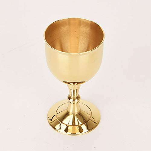 XXSC-ZC Vetro di Vino in Rame Puro, Vetro di liquore Sherry Vodka Bicchiere di Whisky, Ghiotto da Calice, Vetro d'Acqua 40ml, Specchio Artigianato ad Alta Gloss