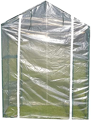 LSDRALOBBEB Treibhaus Foliengewächshaus Mini Gewächshaus 3 Tier Outdoor Walk-In mit Regalen,Für Wintergartenpflanzen Heavy Duty Wasserdicht 807