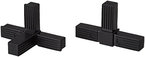 cyclingcolors STECKVERBINDER 20x20 25x25 30x30 VIERKANTROHRE PROFILE 20mm 25mm 30mm KUNSTSTOFF Rohrverbinder (X (25mm))