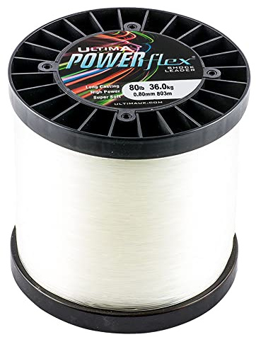 Ultima Unisex-Adult Powerflex Hohe Festigkeit Schlagschnur 500gr Spule, Kristall, 50