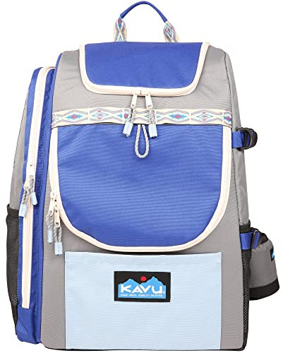 KAVU Pacific Rimshot Deluxe Disc Golf Backpack Includes Drink Cozy-Wild River