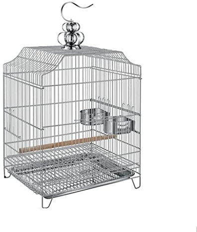 Käfig Für Papageiensittiche Vogelkäfig aus Metall, Papageienkäfig, Pfingstrose, Tigerhaut, Zierkäfig, geeignet for Sittiche, Kanarienvögel Für Sittiche, Unzertrennliche, Graupapageien, Sitt