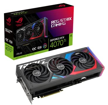 ASUS ROG Strix NVIDIA GeForce RTX™ 4070 Ti OC Edition Gaming Graphics Card (PCIe 4.0, 12GB GDDR6X, HDMI 2.1a, DisplayPort 1.4a)