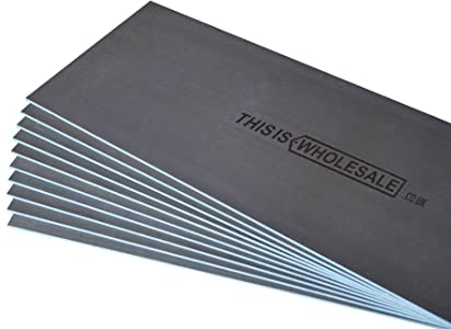 Tile Backer Board 6MM / 10MM / 12MM - Floor OR Wall Rigid Hard Insulation UNDERFLOOR Heating Cement Tile Backer Board 1200MM X 600MM (10MM Pack of 5 Boards)