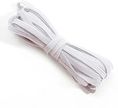 Banda elástica fuerte de goma de 6 mm de colores, banda plana para la cintura, cuerda elástica para costura casera, accesorio para prendas de vestir DIY, color