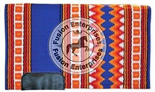 EQUIEMPRESS Sattelunterlage Western Show/Westernsatteldecke aus Neuseelandwolle, Top Wool Pad Sensor Flex (Anpassung möglich) A-920 (36 x 40)