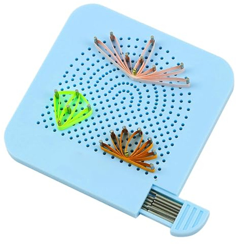 Générique Filigrana Paper Board – Quilling-Set mit 20 Nadeln und Aufbewahrungsbox | Bastelwerkzeuge für Handwerk, geschweifte Führung, Papiergitter, Kunst, kreatives Design