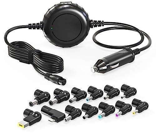 Zolt Universal Laptop Car Charger, Laptop Power Supply Adapter for Lenovo HP Dell Asus Acer Toshiba Samsung Sony with 5V 2A USB Port, USB C DC Adapter, 100W Max.