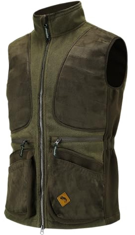 Full mundur Gilet de chasse en polaire respirante, gilet de dressage canin, gilet d'extérieur multipoches pour hommes