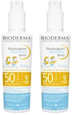 Photoderm | Crème Solaire Spray SPF50+ | Très haute protection UVA & UVB | Conçue pour la peau délicate des enfants | Renforce la barrière cutanée | Dès 12 mois | Fabriquée en France | Lot de 2x 200ml