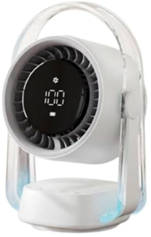 Ventilateur de sol portable - 100 vitesses réglables - Grand angle - Fonctions de refroidissement - Écran LED - Oscillant - USB