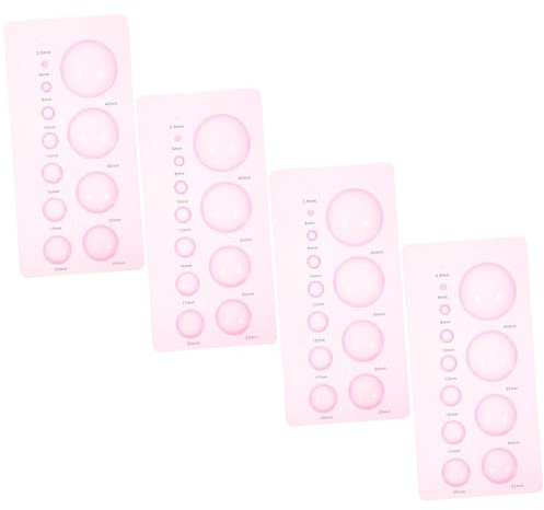 UTHCLO Herramientas y Creación de Macetas de Papel Artesanal Papel 4 Piezas para Quilling Molde Abs Ligero para Manualidades en DIY para Niños