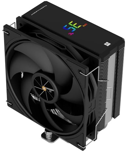 Thermalright TR AX120R - Radiatore digitale per CPU AMD e Intel, 2000 giri/min, 4 tubi di raffreddamento per PC AM5/LGA1851/1700, colore: Nero