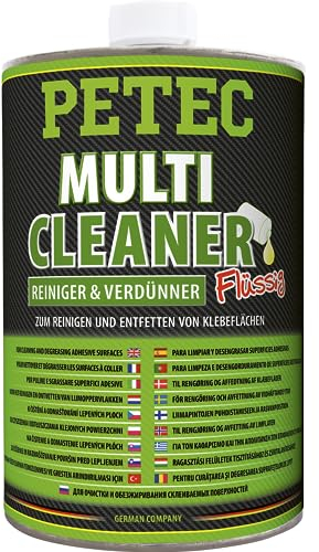 PETEC Multi Cleaner Silikonentferner Spray Lackreiniger für Autolacke Metall Entfetter 1000 ml. Reiniger für Klebereste Allesreiniger Auto Universalreiniger Kunststoffreiniger 82100
