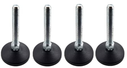 Levelling Machine Feet, Adjustable feet 38 Dia Thread M6 x 50mm (4 Pack)