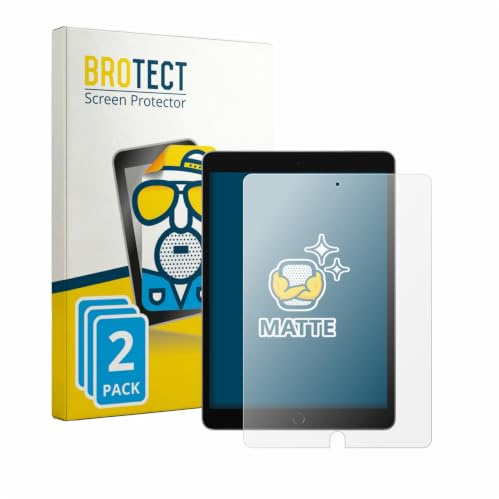 BROTECT Schutzfolie für Apple iPad 10.2 WiFi 2021 | (9. Gen.) 2 Stück Entspiegelnder Displayschutz Made in Germany Matte Displayschutz-Folie Anti-Reflex Einfache Montage