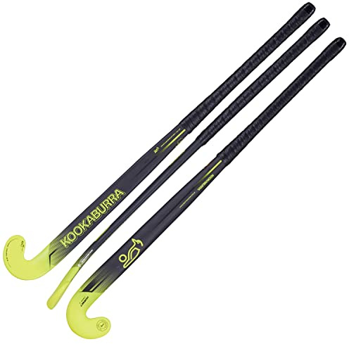 KOOKABURRA Hornet Hockeyschläger, schwarz/gelb, 37.5 Light