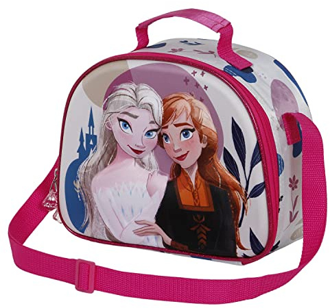 Frozen 2 Castle-Bolsa Portamerienda 3D, Multicolor