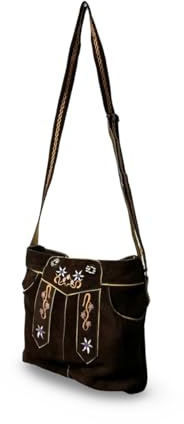 Albsales Trachtentasche Dirndltasche Handtasche echt Leder Handtasche Oktoberfest Wasen