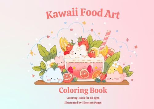 Kawaii Food Art Coloring Book
