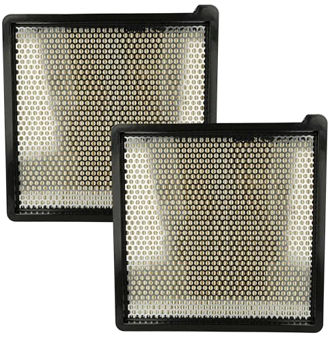 vhbw 2x filtre plissé plat compatible avec Kärcher KM 75/40 WG, KM 75/40 W Bp Pack autolaveuse, balayeuse - Filtre à air de rechange