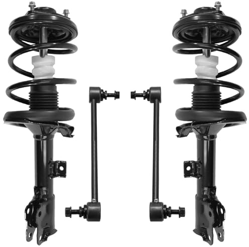 Detroit Axle - Front Struts Sway Bars for 2011-2018 Mitsubishi Outlander Sport, 2 Struts with Coil Spring Assembly 2 Sway Bar End Links 2012 2013 2014 2015 2016 2017 Replacement Suspension Kit