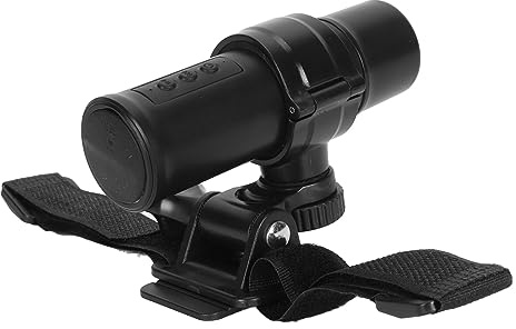 Dash Cam Compatta per Bici e Moto, Registratore per Auto 1080P per Casco, Grandangolo da 120 Gradi, Fotocamera Sportiva, Registratore Con App