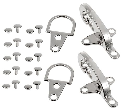 JEWEDECO 4paare Dekorative Gürtelschnallen Aus Interlock Gurtverbinder Für Jacken Und Mode Stilvolle Und Praktische Taillenschnallen Für Alltag