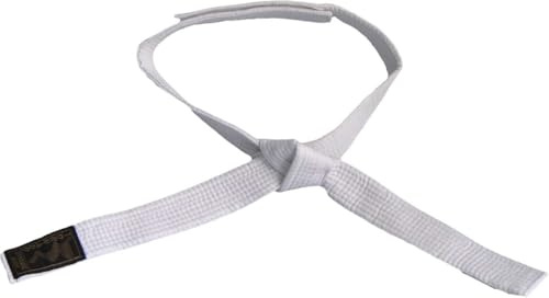 TEKKA BUDO Kids Klettgürtel - Budogürtel (Karate, Judo, Taekwondo) mit Klettverschluss - Kindergurt 4 bis 8 Jahre - Gelb, Grün, Orange, Weiß