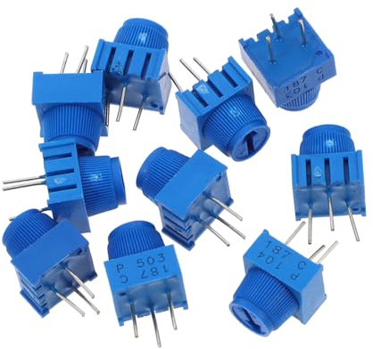 GARVALON 10stücke Trimmpotentiometer Mit Knopf Assorted Kit Widerstände-trimmpotentiometer-sortiment Für Audiogeräte Und Messgeräte