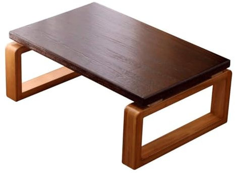 KLJUddGY Bodentisch Niedriger Tisch Paulownia Bodentische Home Retro Teetisch Wohnzimmer Massivholz Balkon Erkerfenster Tisch Stabiler Couchtisch einzigartig