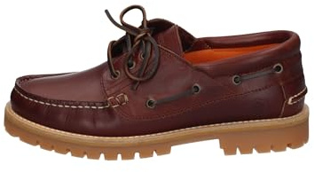 Lumberjack- Newton Boat Shoe Man in Brunello lwg Pull- up Leather, 43