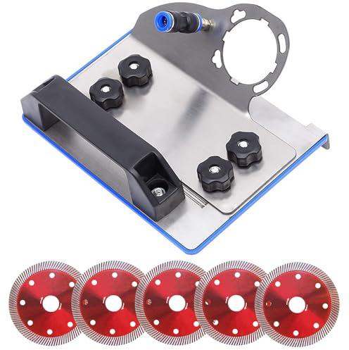 45 degree tile chamfering tool, 45°Chamfer Cutting Ceramic tiles, Angle Grinder Tile Chamfer Stand for 100-Type, Angle Grinder Attachments for Chamfering