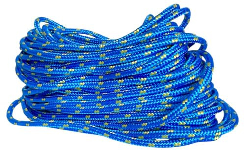 BK Shop Polypropylenseil 10 mm x 10 m | Geflochtene Schnur PP Blau, Wasserdichtes Seil mit Kern, UV-beständiges Zugseil, Polypropylen-Kordel für Bauwesen, Verkehr