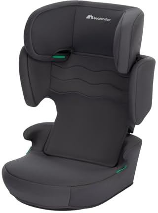 Bebeconfort Hera Safe i-Size, Siège auto réhausseur, i-Size, Installation avec la ceinture de sécurité, super compact et léger, de 3 ans et demi jusqu'à 12 ans, 15-36 kg, 100-150 cm, Mineral Graphite
