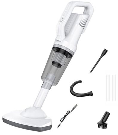 Cordless Handheld Vacuum - High Suction Car Vacuum, Rechargeable Home Cleaner | 12000Pa Powerful Suction with Washable Filter, Lightweight Portable for Dust, Debris, Pet Hair, Furniture