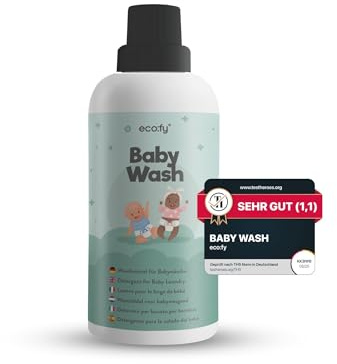 Baby Waschmittel flüssig, sensitive Waschmittel sensitiv Babywäsche, Wäschepflege ohne Duftstoffe, ohne Farbstoffe, Öko Waschmittel Baby (0,5 Liter)
