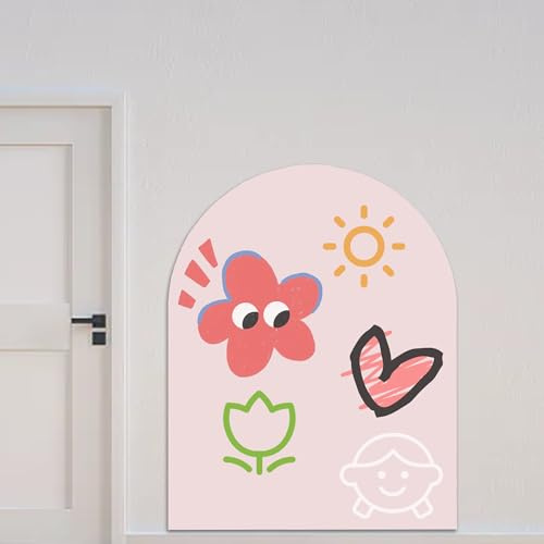 Gxdamxz Magnettafel Kinderzimmer Kinder Wand, Magnetwand Selbstklebend mit Kreide, Magnetic Wall Board for Kids, Rosa - 80x100cm