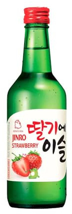 Soju coreano sabor fresa 350 ml Pack 2 botellas 13% vol destilado aromatizado suave para tomar frío y cócteles